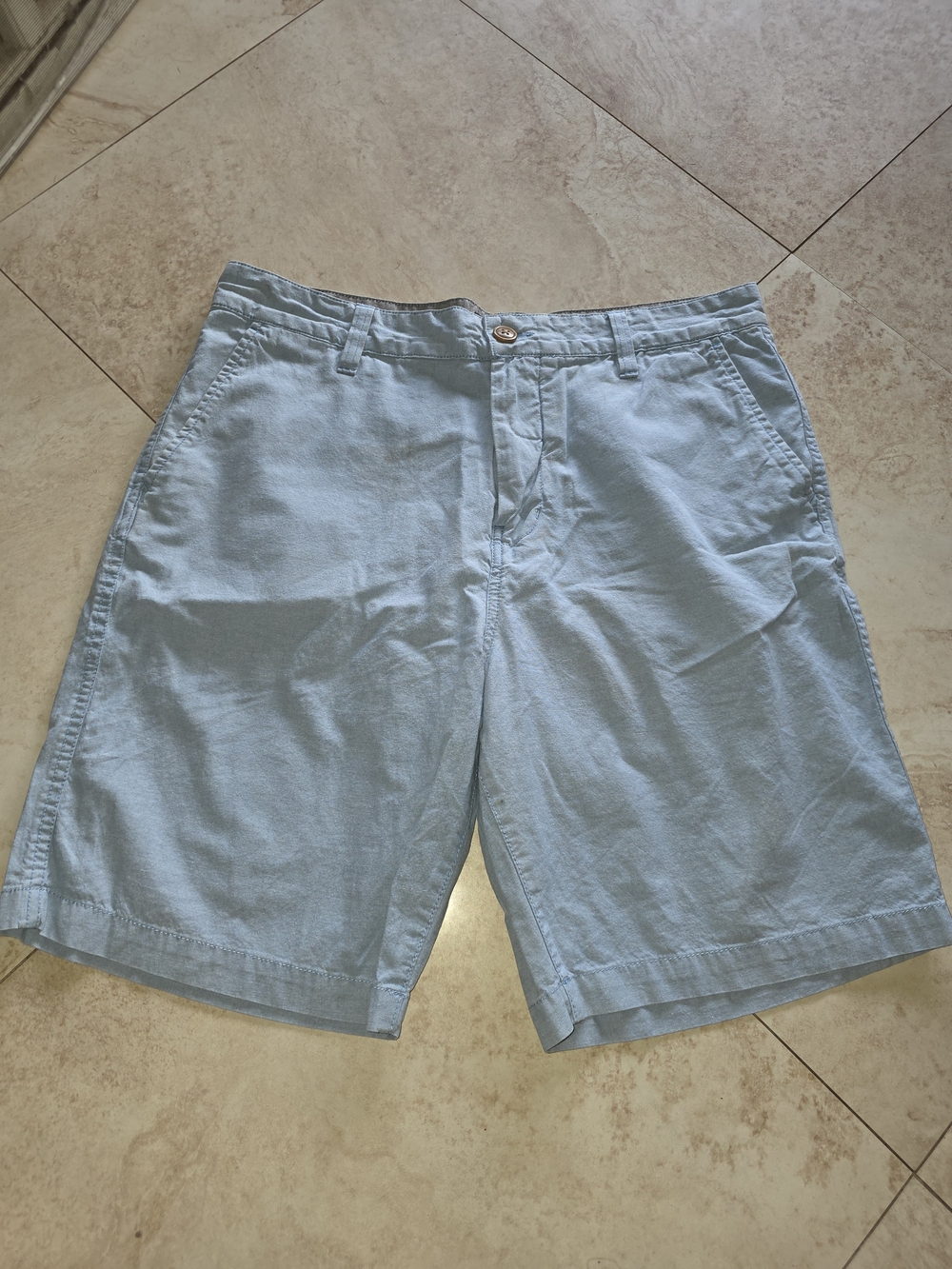 Quiksilver Light Blue Flat Front Men's Shorts